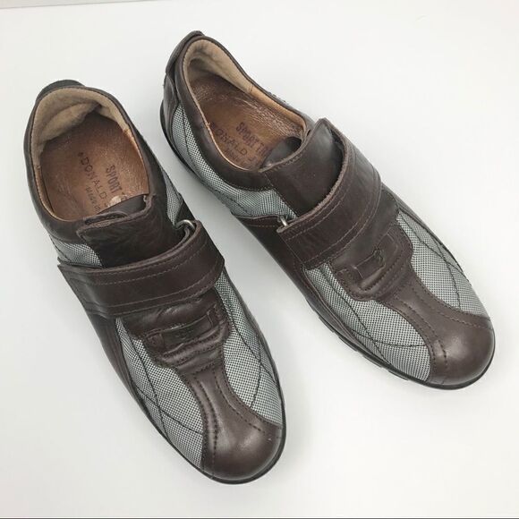 Donald J Pliner Made in Italy Leather Mesh Slip on - Picture 1 of 10